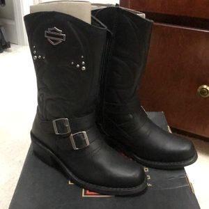 HD boots, worn once, sold bike